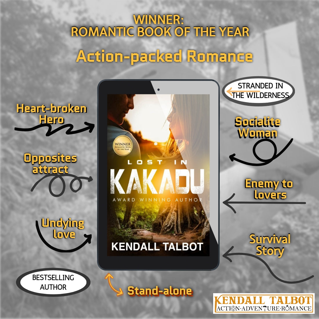 Lost In Kakadu award winning survival romance by Kendall Talbot