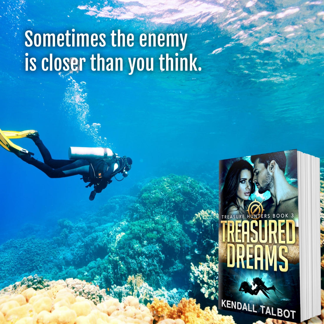 Treasure Dreams Paperback Book by Kendall Talbot Treasure Hunt Romance