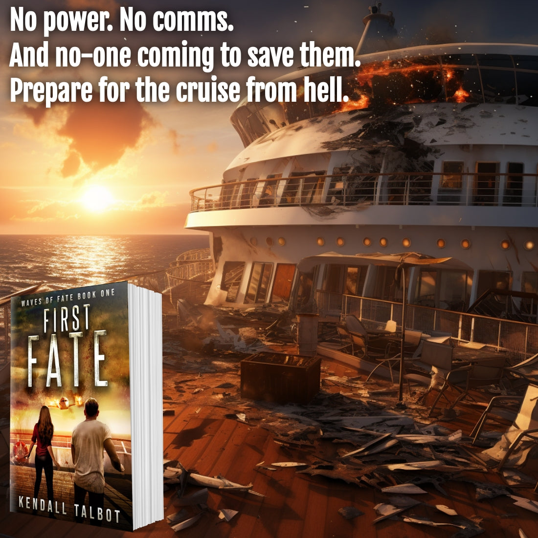 First Fate disaster thriller by Kendall Talbot paperback