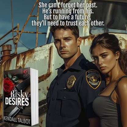 Risky Desires Paperback book by Kendall Talbot romantic thriller